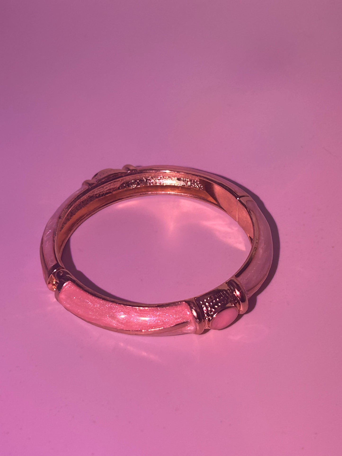 Pink geo bangle