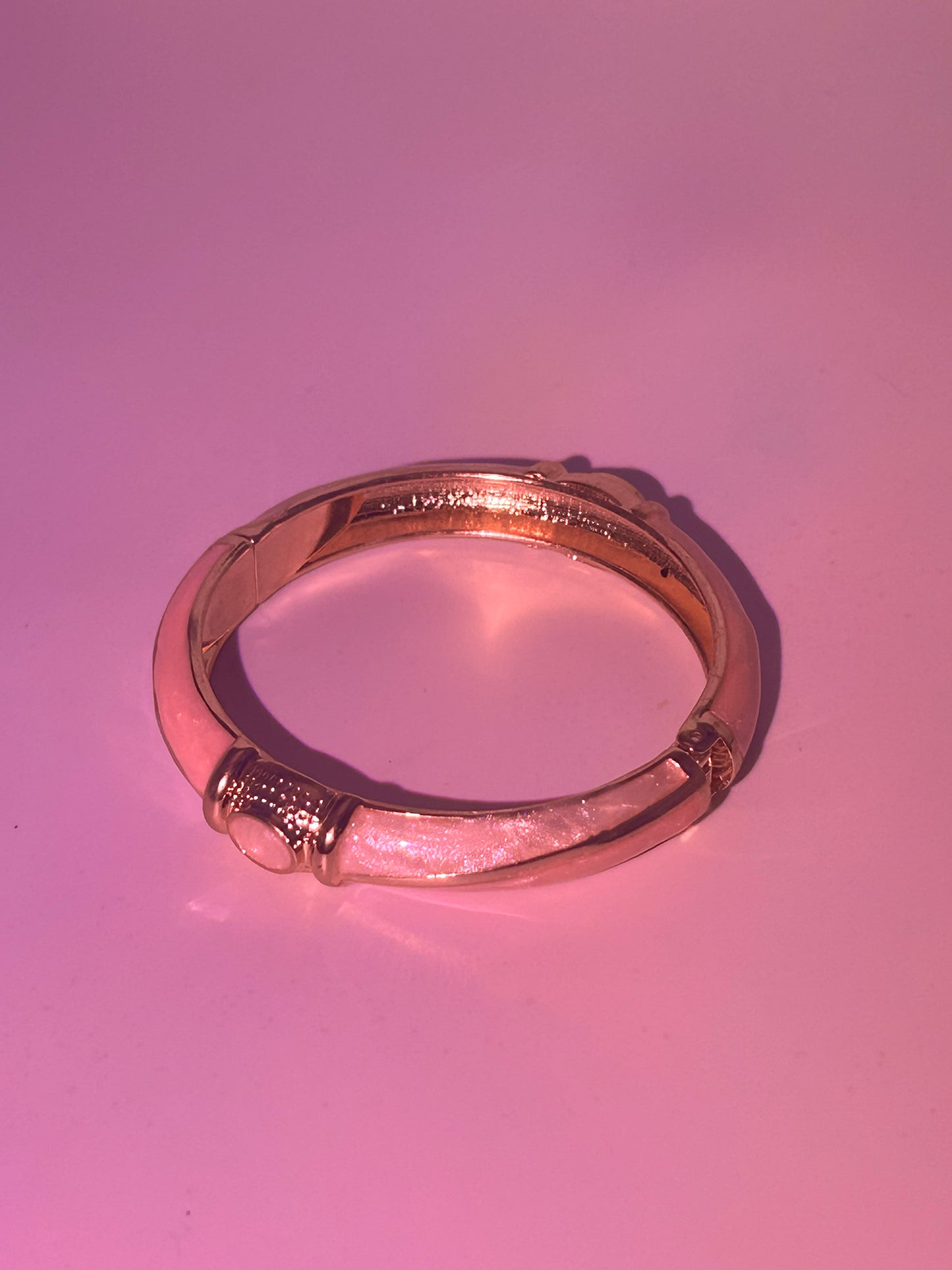 Pink geo bangle